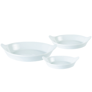 Porcelite Round Eared Dishes