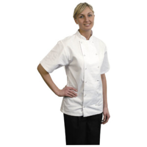 Short Sleeve Basic Stud Jackets - Black or White